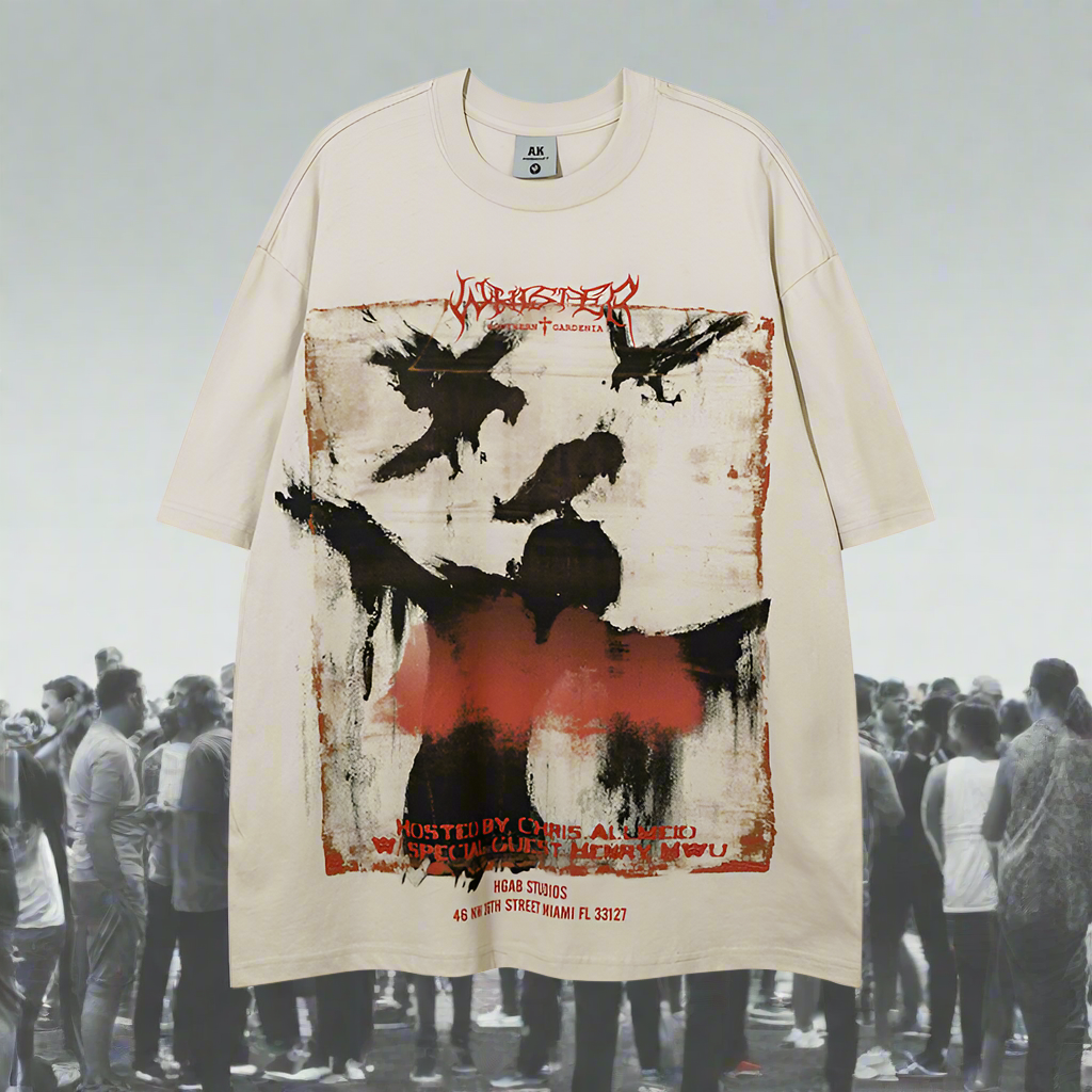 Lilian Crow Printed Short Sleeve T-Shirt – Unisex, Unapologetic, Undeniably Cool