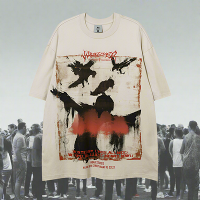 🔥  Lilian Crow Printed Short Sleeves for Men and Women