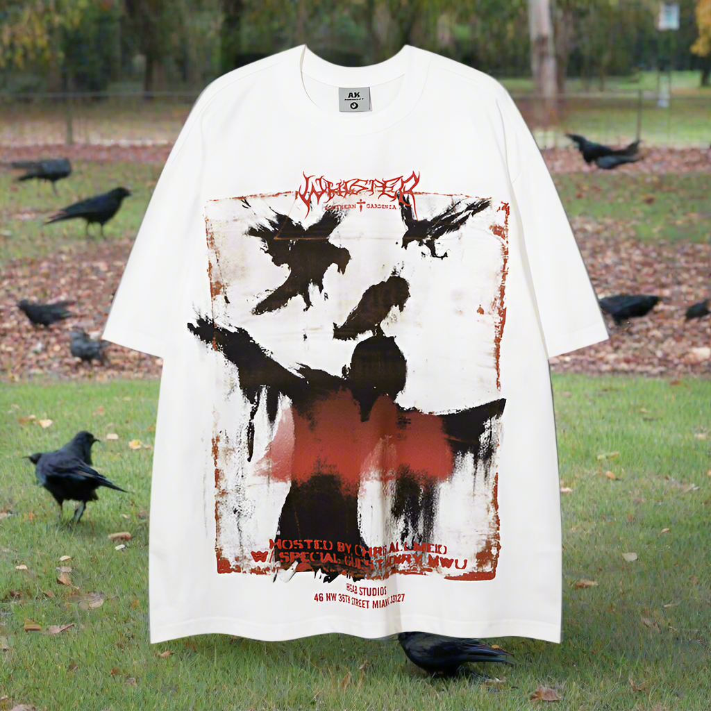 Lilian Crow Printed Short Sleeve T-Shirt – Unisex, Unapologetic, Undeniably Cool