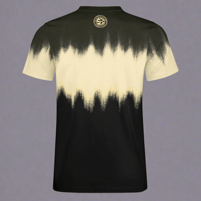 SICK4CASH — Premium Cotton Color Tee featuring a striking black and cream color gradient with bold branding.
