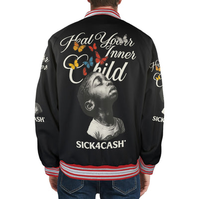 Black jacket with letters