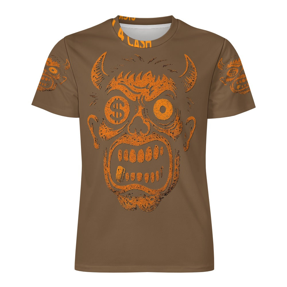 Ice Silk All-Over Print T-Shirt – Streetwear Tee for Cool Comfort