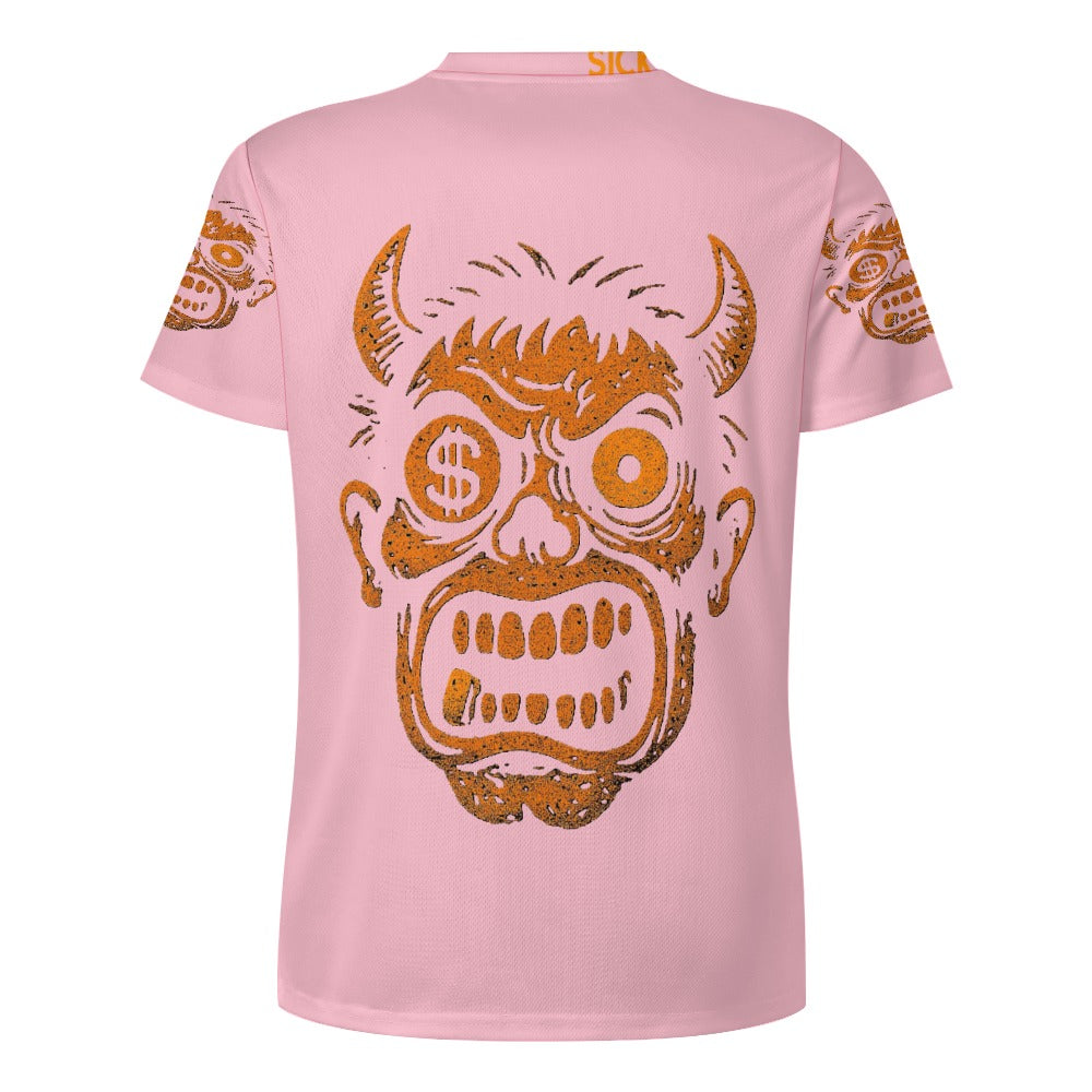 Ice Silk All-Over Print T-Shirt – Streetwear Tee for Cool Comfort