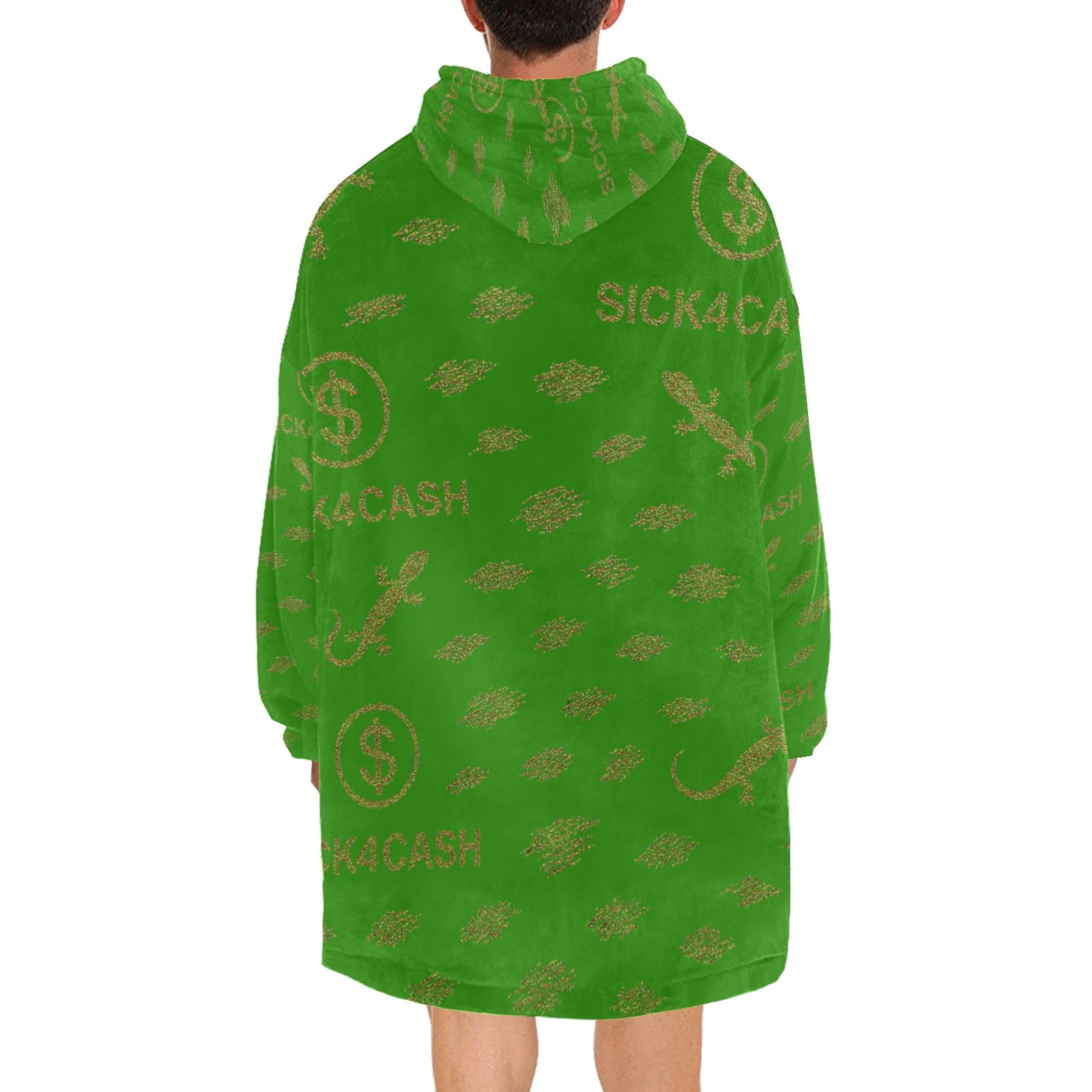 Green hoodie oversize