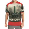 SICK4CASH® “QUE” All-Over Print Tee — Men’s Crew Neck