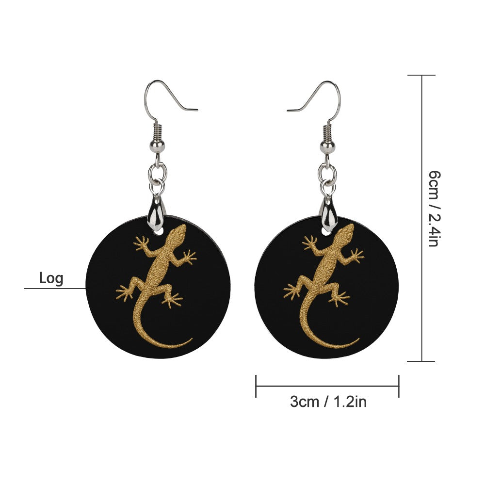 S4C Wooden earrings pendant