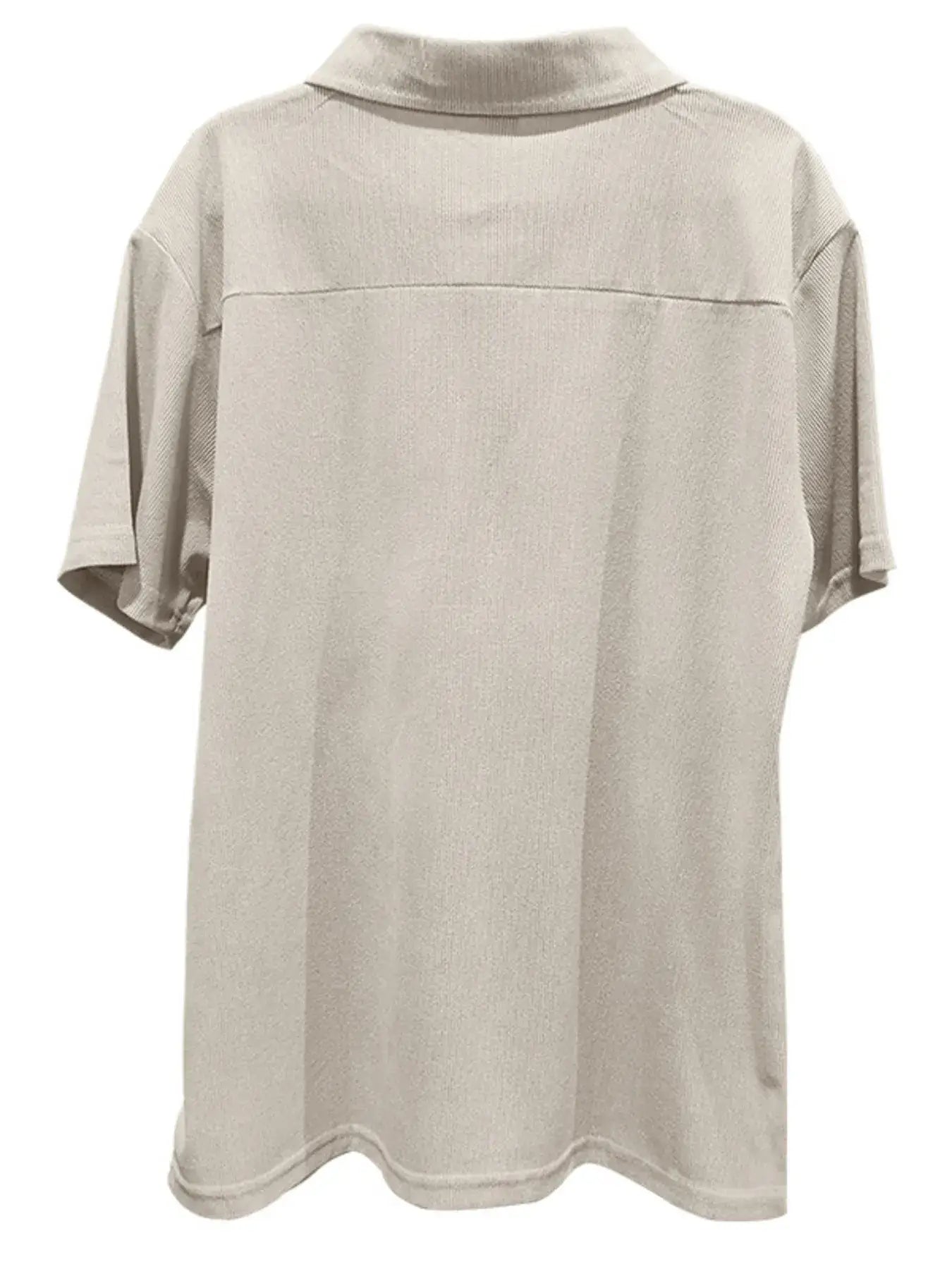 Beige turtleneck shirt on a white background