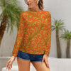 Raglan round neck sweater