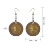 S4C Wooden earrings pendant