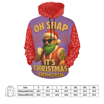 SICK4CASH® OH SNAP IT'S CHRISTMAS Hoodie – Limited Holiday Drop