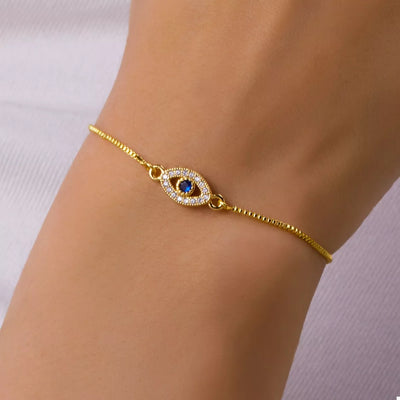 Gold plated eye