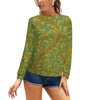 Raglan round neck sweater