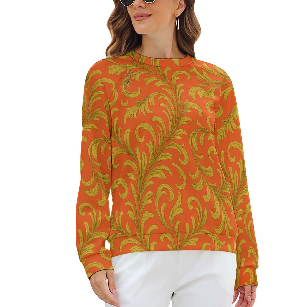 Raglan round neck sweater