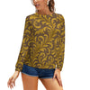 Raglan round neck sweater