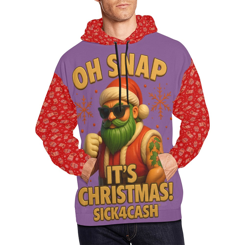 Purple Christmas hoodie oh snap