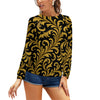 Raglan round neck sweater
