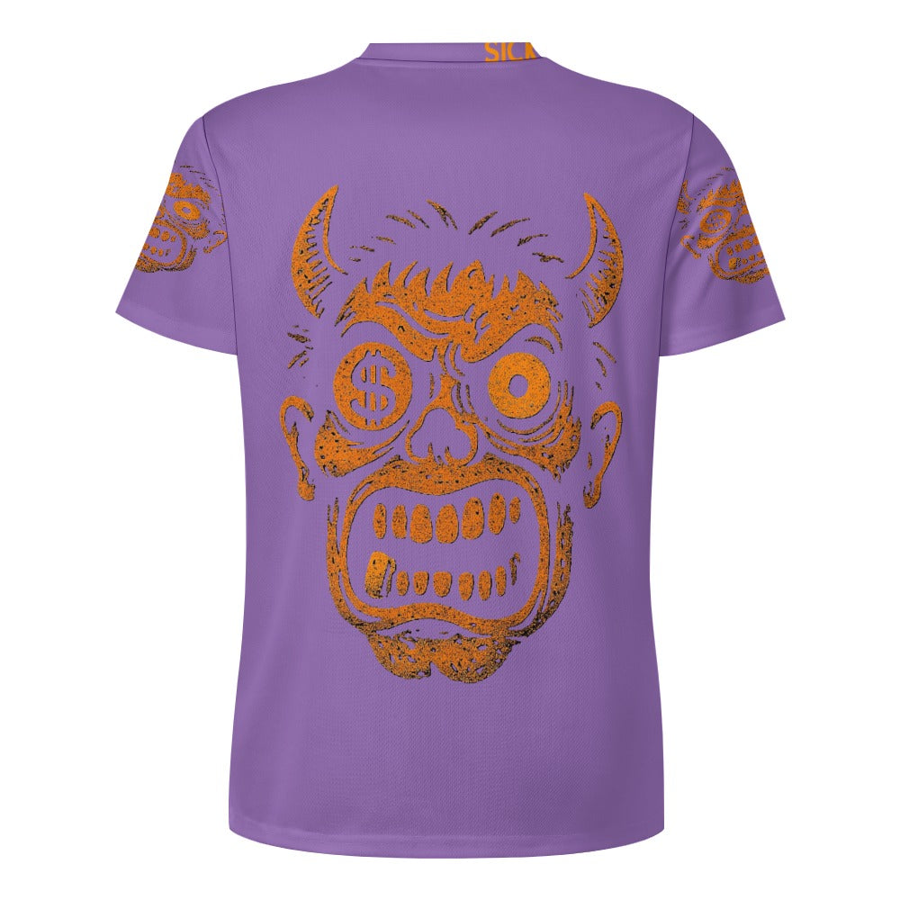 Ice Silk All-Over Print T-Shirt – Streetwear Tee for Cool Comfort