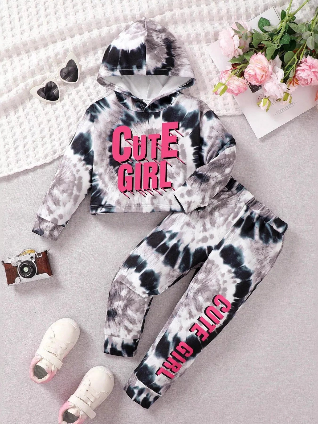 Children's Tie-Dye Hoodie & Pants Set