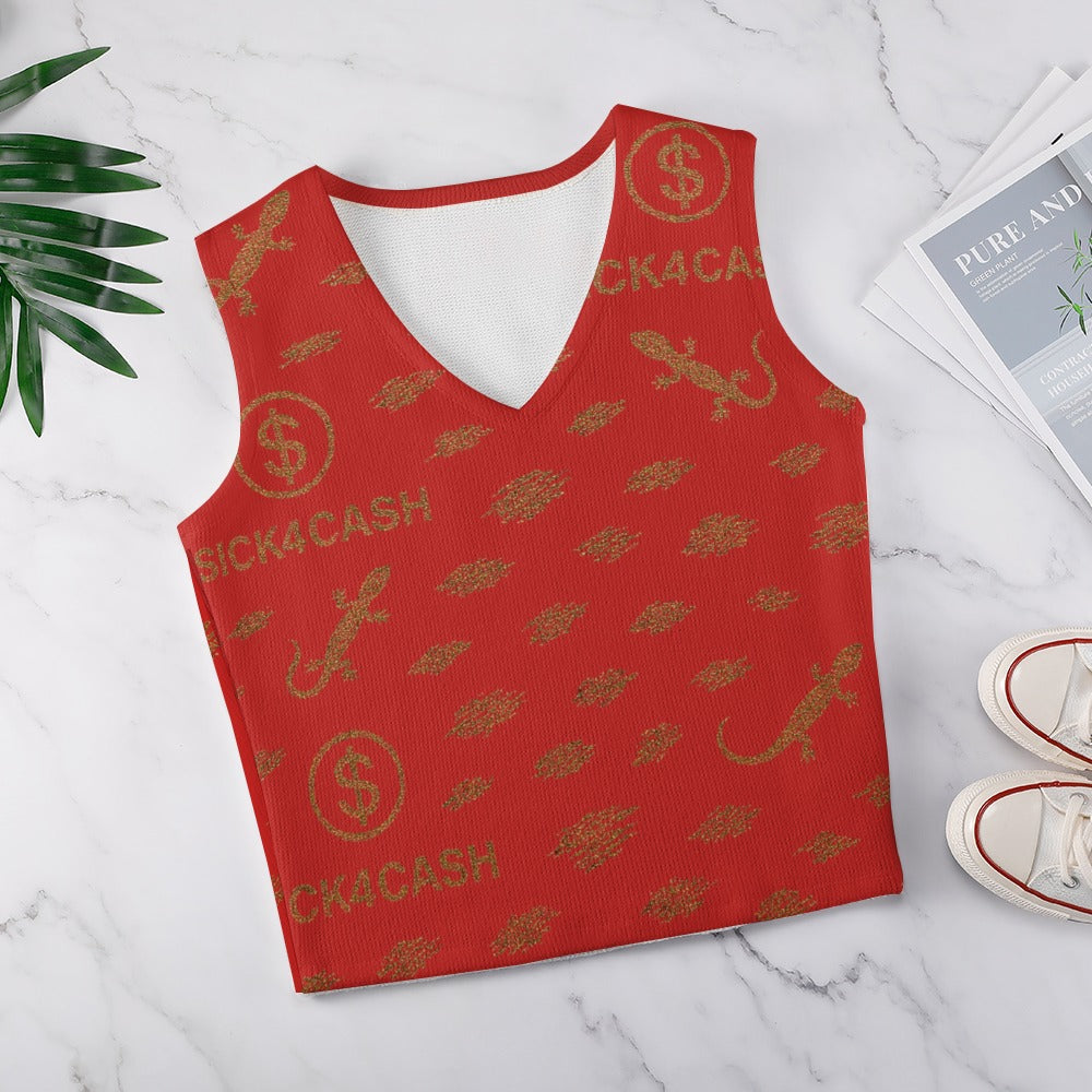 Women's Long Sleeve Button Knit Vest