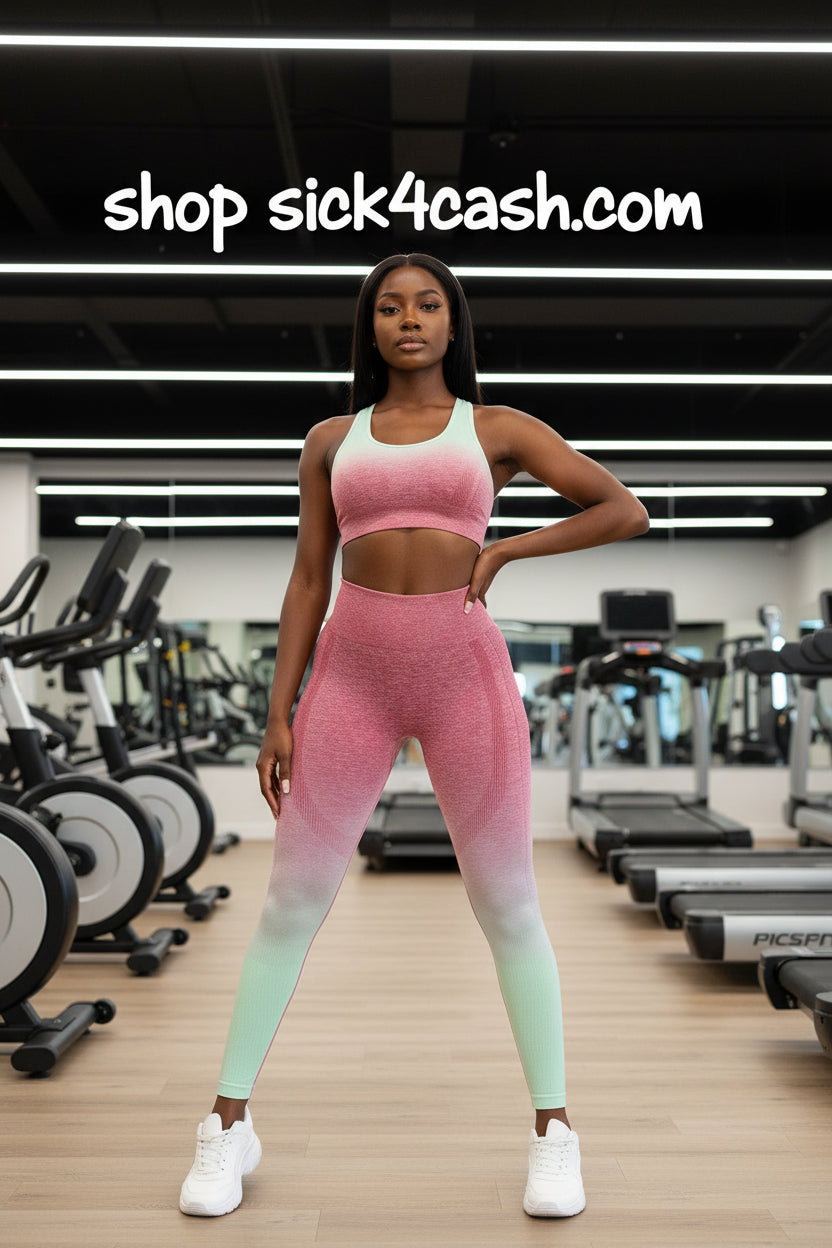 Pink and green gradient