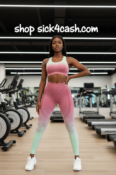 Pink and green gradient