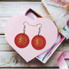 S4C Wooden earrings pendant