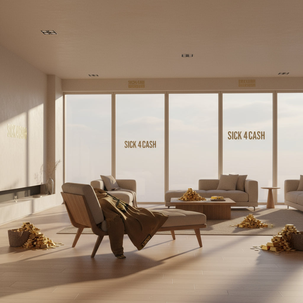 Brown Hoodie with gold