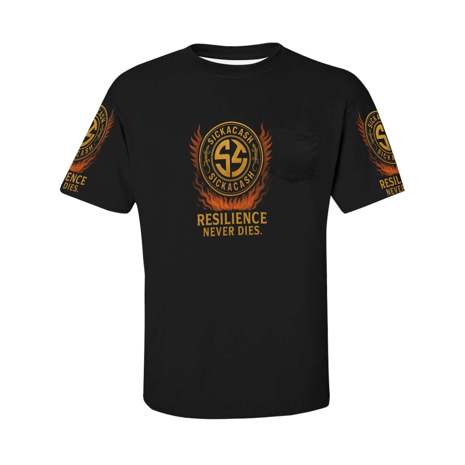 Men's All Over Print Patch Pocket T-shirt (Model T56)