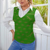 Women's Long Sleeve Button Knit Vest