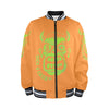Unsex Striped Trim Bomber Jacket Halloween Collection  CASH FACE Bomber
