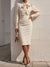 Women Bow Tie Neck Bodycon Dress – Sophisticated Sass, Wrapped in Style
