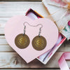 S4C Wooden earrings pendant
