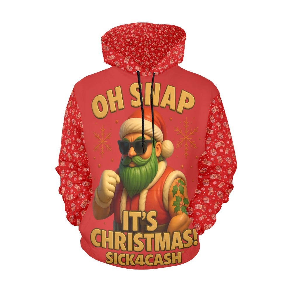 Christmas hoodie oh snap red