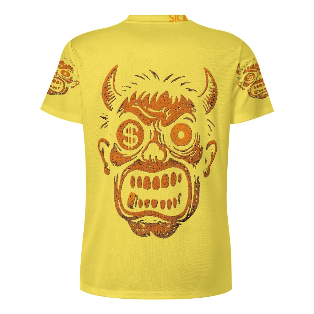 Ice Silk All-Over Print T-Shirt – Streetwear Tee for Cool Comfort