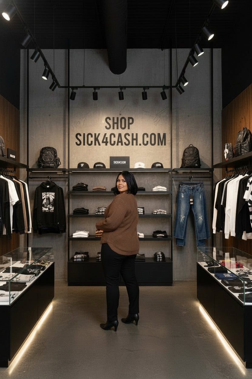 Sick 4 Cash Plus Size High Low Waffle Knit Sweater