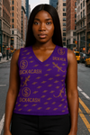 Women's Long Sleeve Button Knit Vest