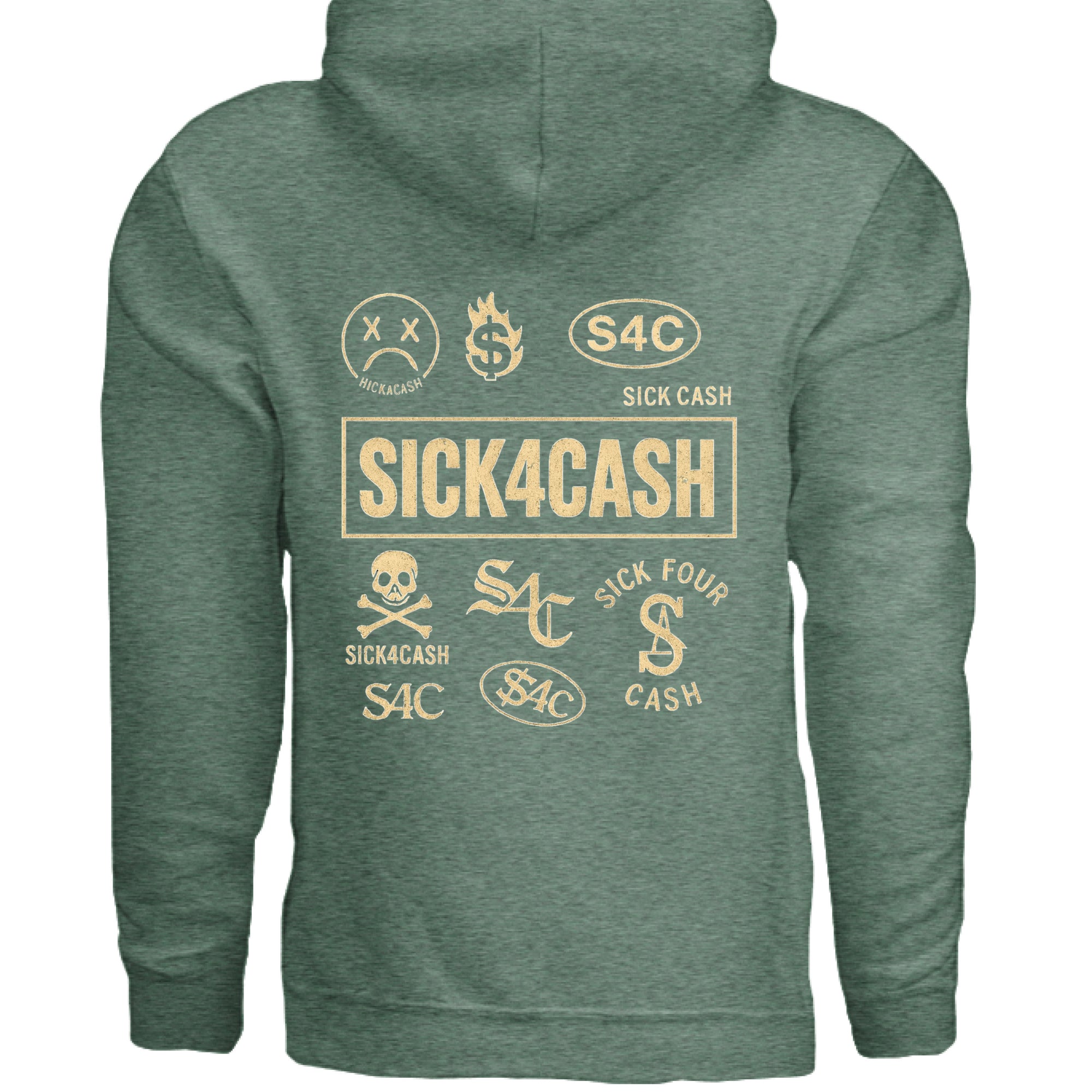 Heather Sport Dark Green - BACK