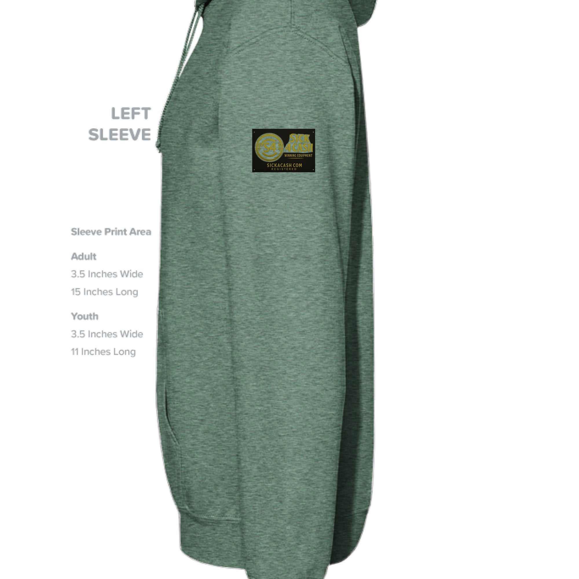 Heather Sport Dark Green - SLEEVE_LEFT
