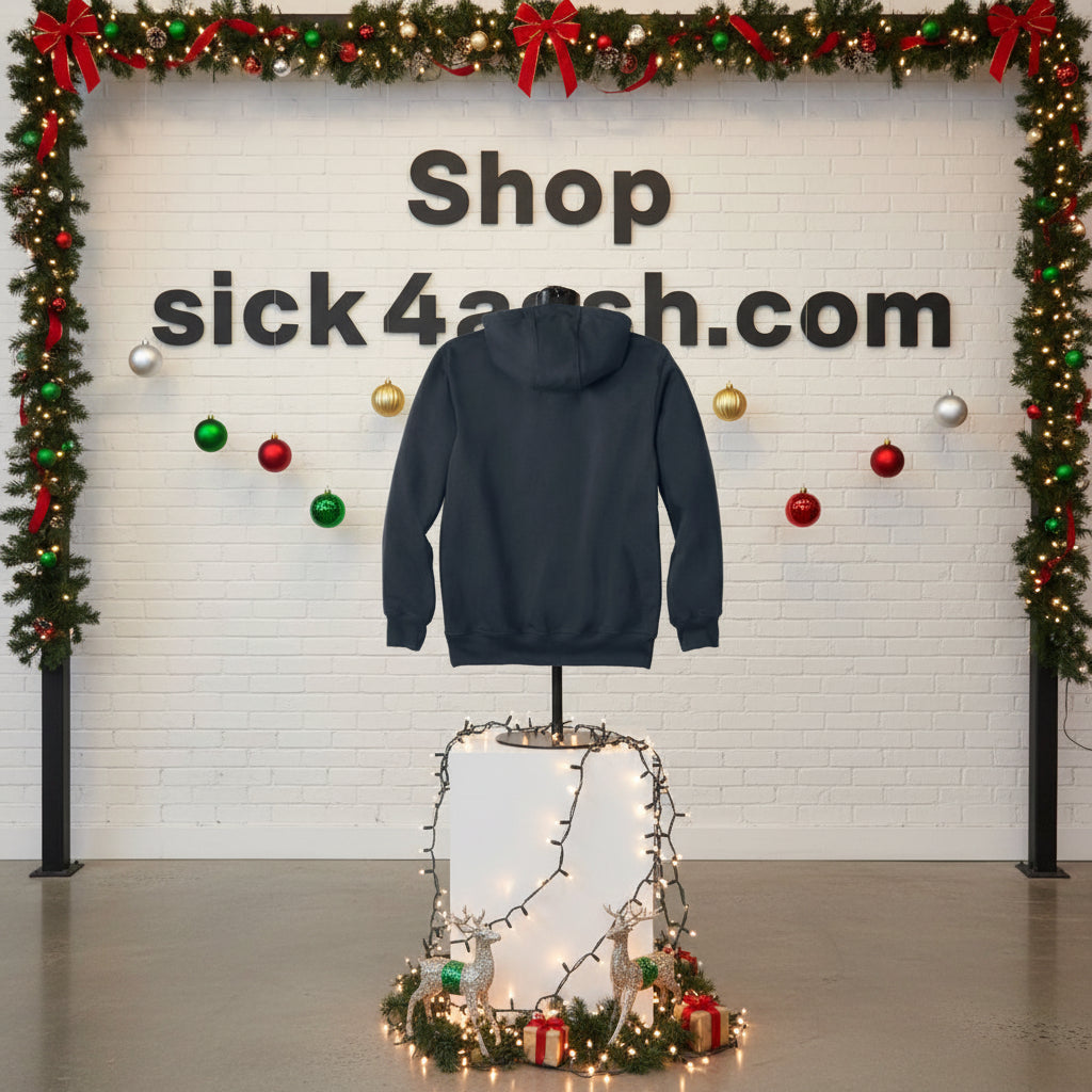 Black hoodie with designer name