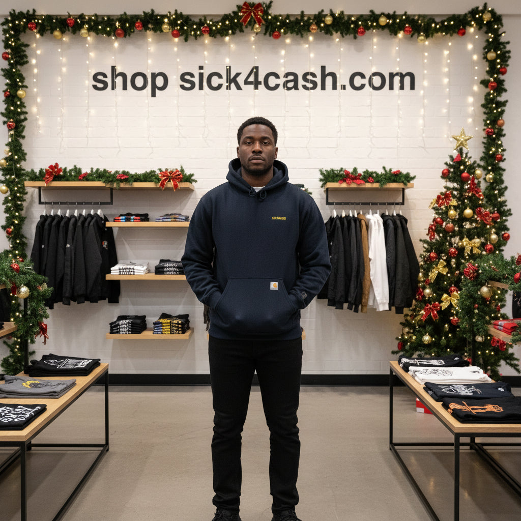 New navy pull over hoodie