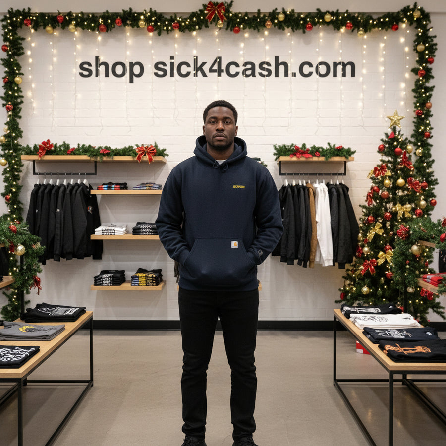 New navy pull over hoodie