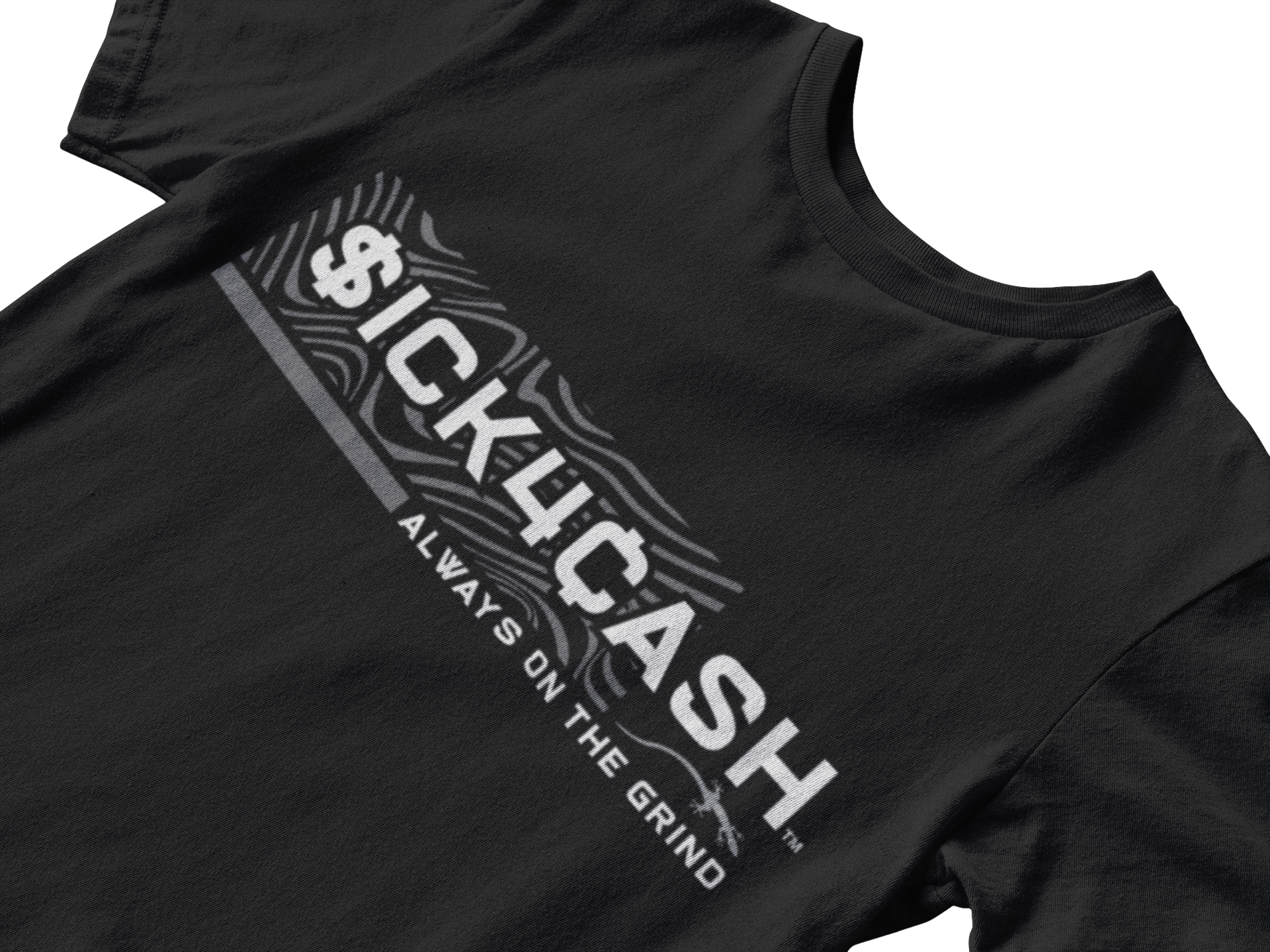 Black t's shirt street wear sick 4 cash